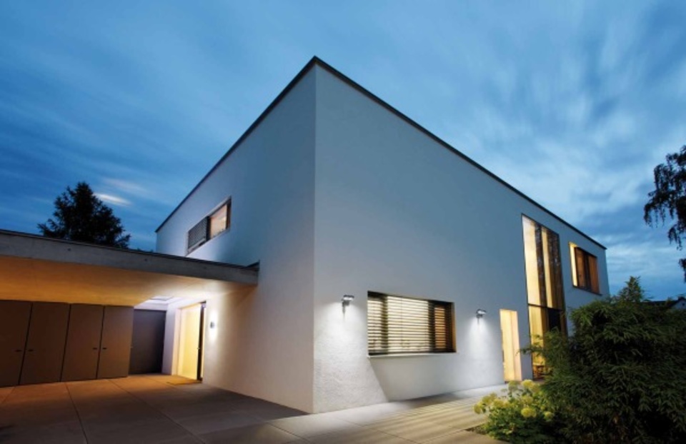 Aussenbeleuchtung bei Hansen & Zängler Elektrotechnik in Gemünden